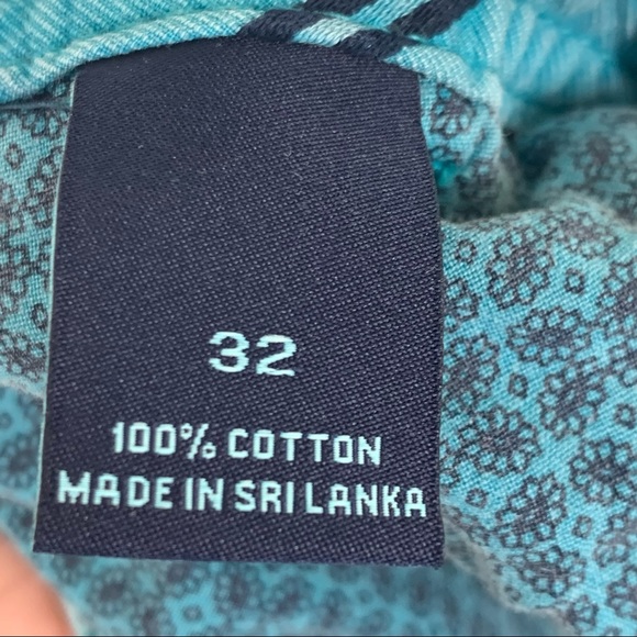 Daniel Cremieux Men’s 32 Aqua Turquoise Blue 100% Cotton Chino Shorts Casual - Picture 8 of 8